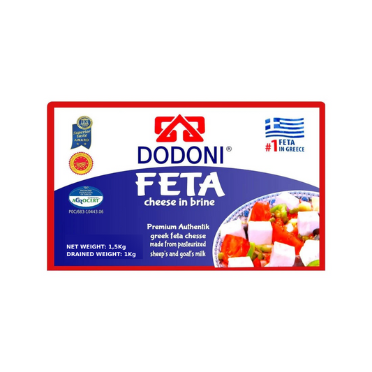 Dodoni griechischer Feta Käse Original 1Kg