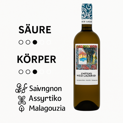 Nico Lazaridi Chateau griechischer Weisswein 750ml