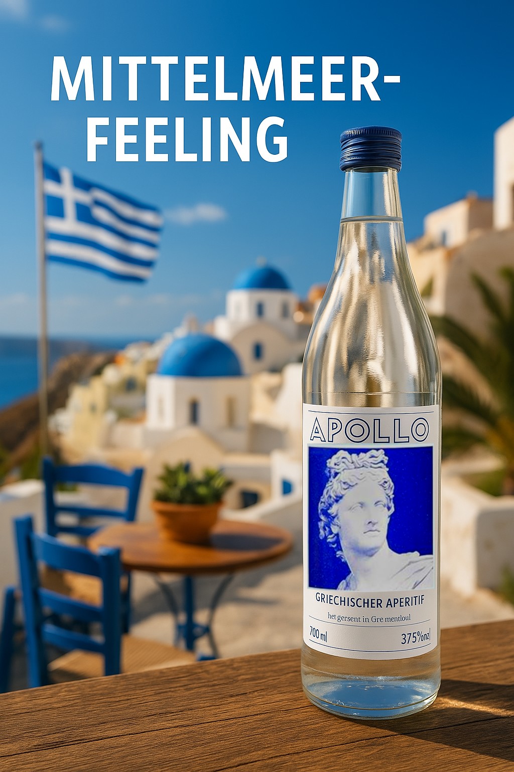 Apollo griechischer Ouzo mit Gläser 700ml