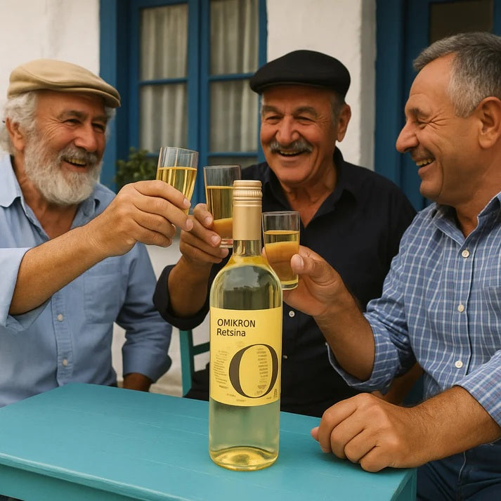 Retsina Omikron Weisswein geharzt 2x 750ml