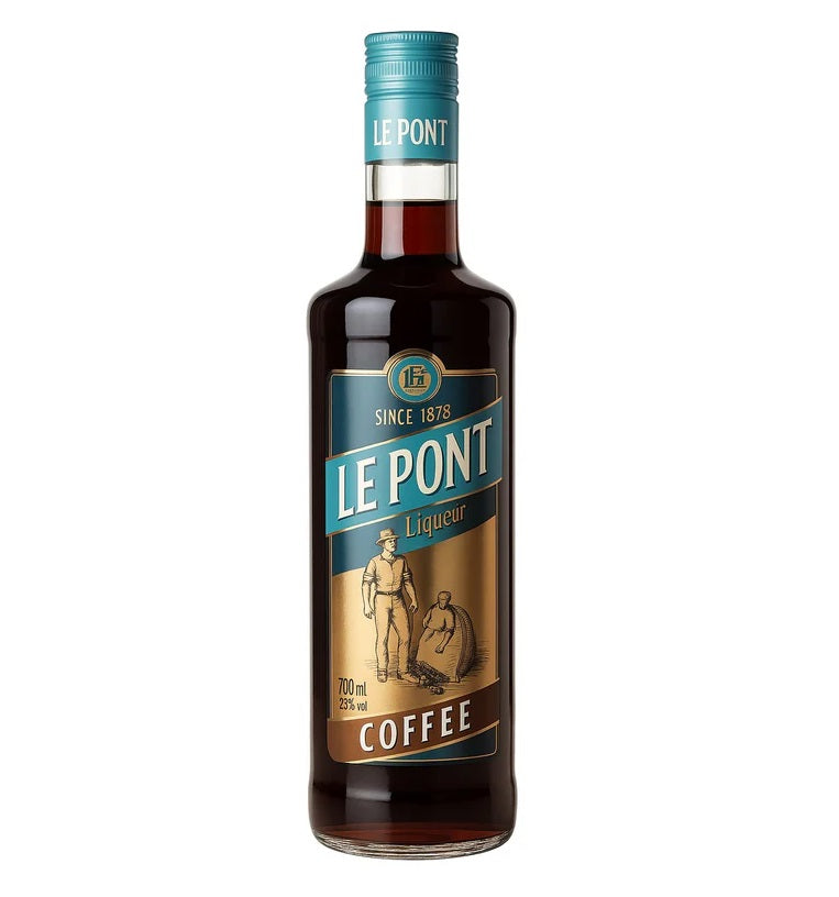 Le Pont Kaffelikör 700ml – Hochwertiger Kaffeelikör für Espresso Martini & edle Cocktails | Vollmundig & aromatisch