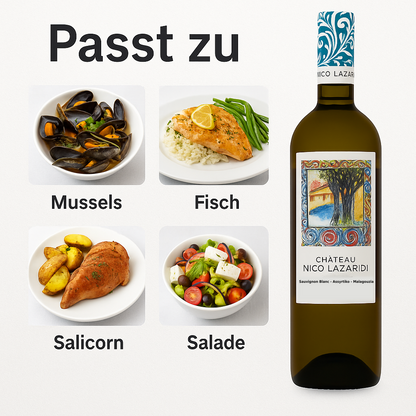 Nico Lazaridi Chateau griechischer Weisswein 750ml
