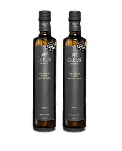 Oleus griechisches extra natives Olivenöl 2x500ml - Vorbestellung: Frisches Olivenöl in 1-3 Wochen geliefert