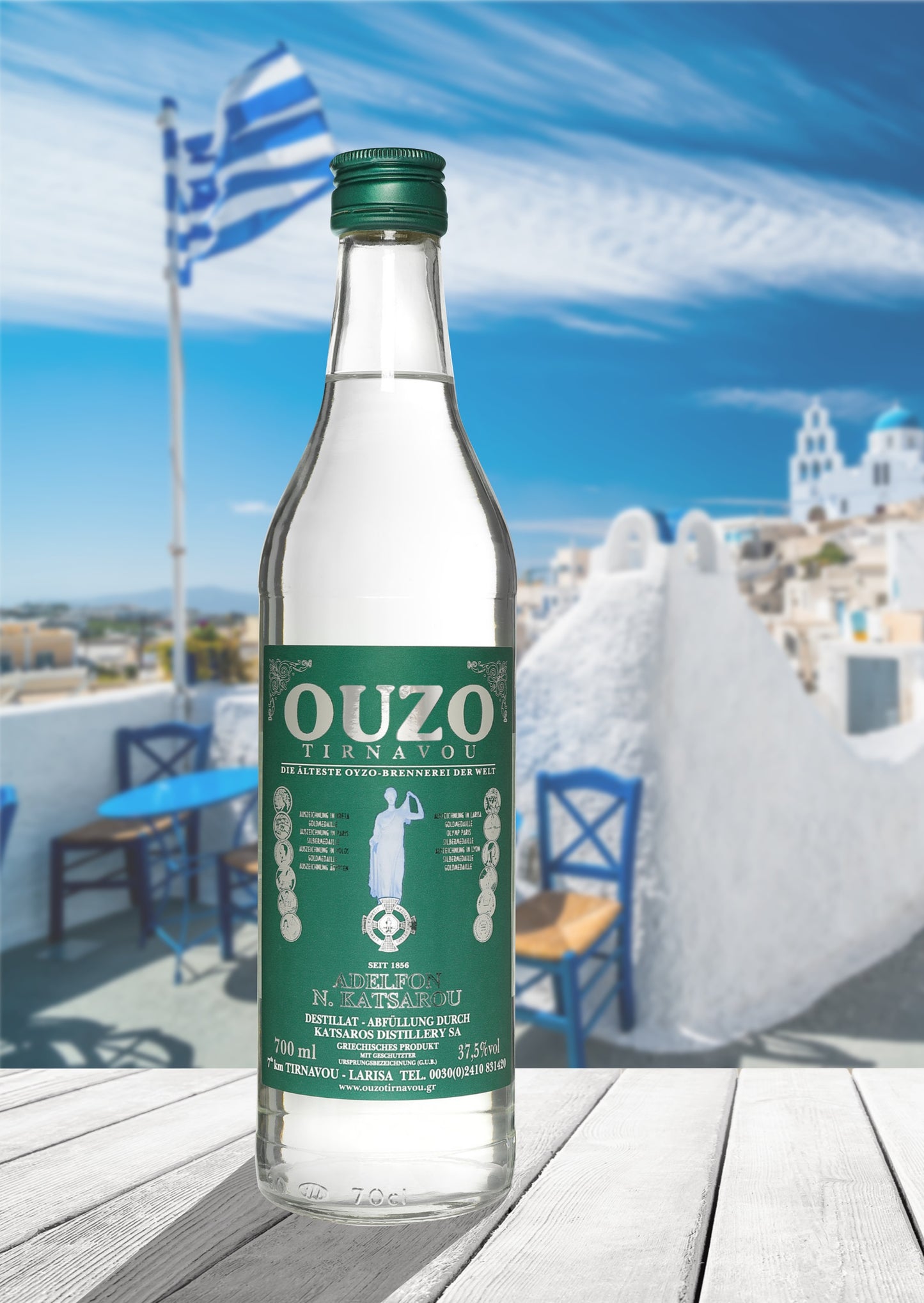 Griechischer Ouzo grün Tirnavou, Katsaros 700ml