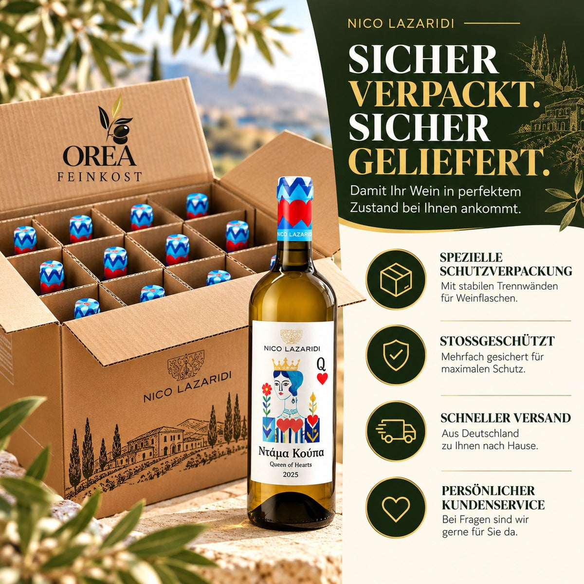 Nico Lazaridi Queen of Hearts Weißwein 750 ml