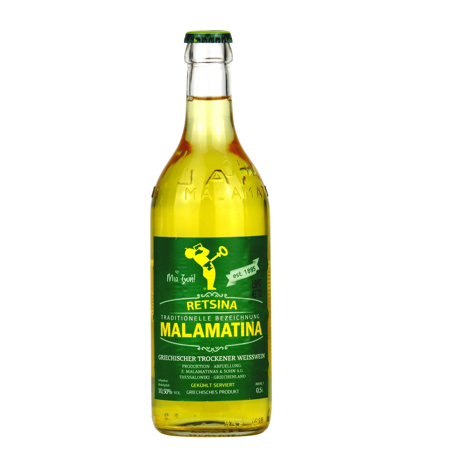 Retsina Malamatina Weisswein geharzt 500ml